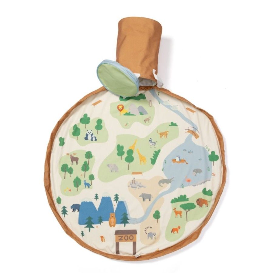 Play & Go SOO Kosz na Zabawki i Mata do Zabawy 2w1 Zoo