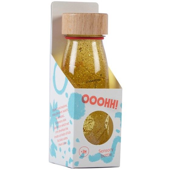 Petit Boum Butelka sensoryczna FLOAT złota