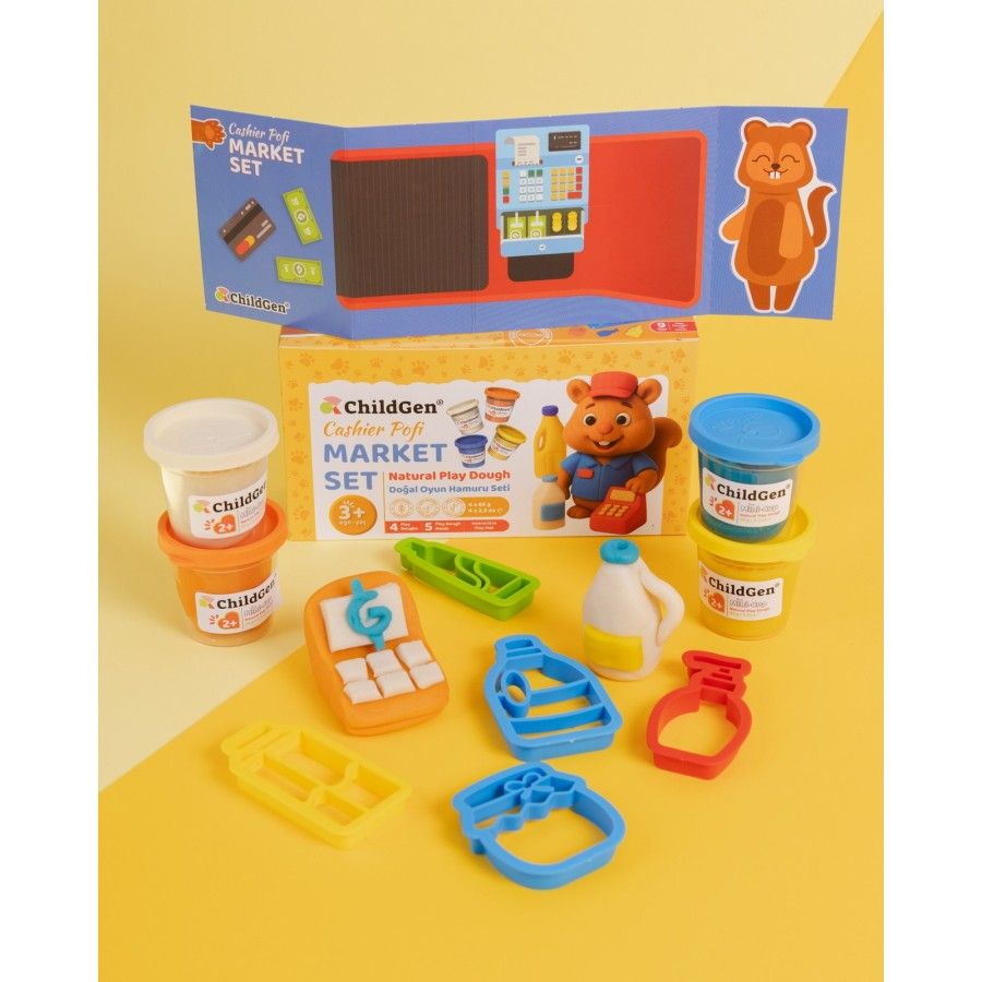 ChildGen PAW PALS Kasjer Pofi zestaw kreatywny 4 ciastoliny foremki mata Sklep