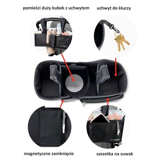 Skip Hop Organizer do Wózka Ultimate Black