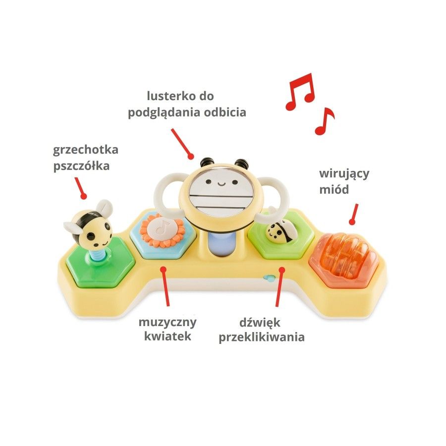 Skip Hop Zabawka Interaktywna Kierownica Pszczółka Farmstand 2w1