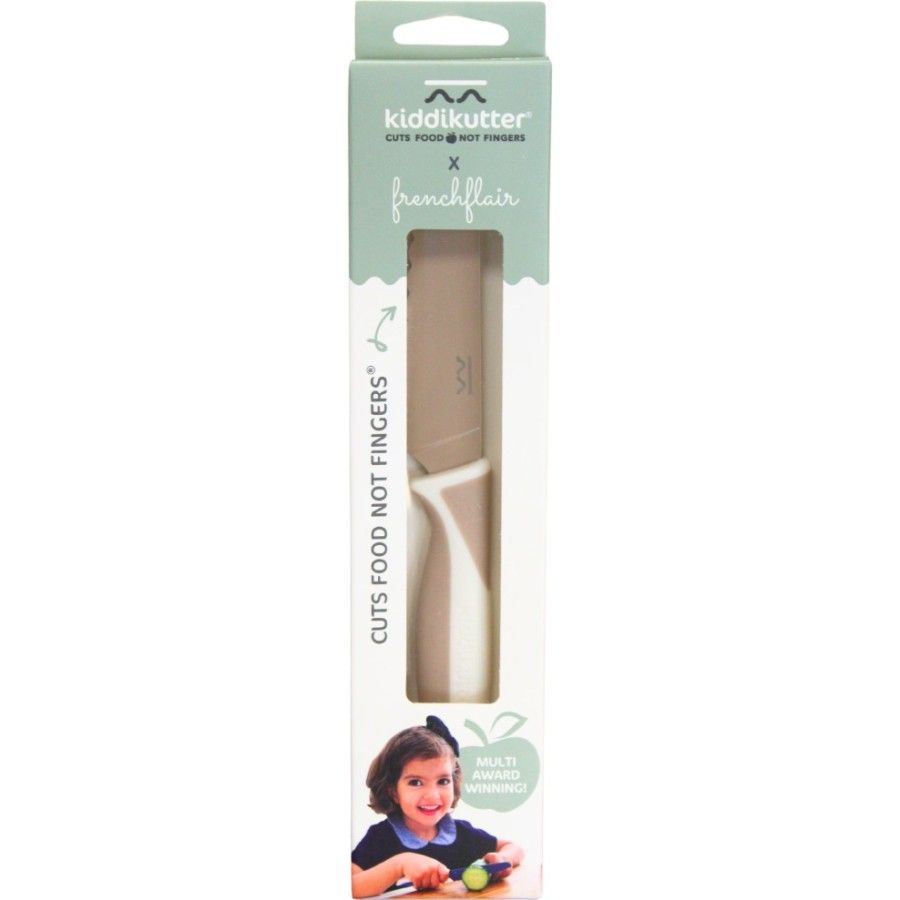 KiddiKutter Bezpieczny nóż do nauki krojenia dla dzieci CREAM lekki