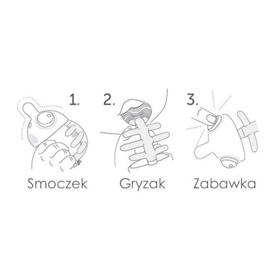 Mombella Gryzak Uspokajający Rybka 3w1 Light Blue
