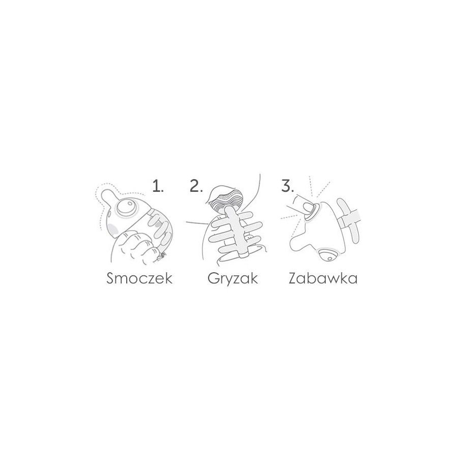 Mombella Gryzak Uspokajający Rybka 3w1 Light Blue
