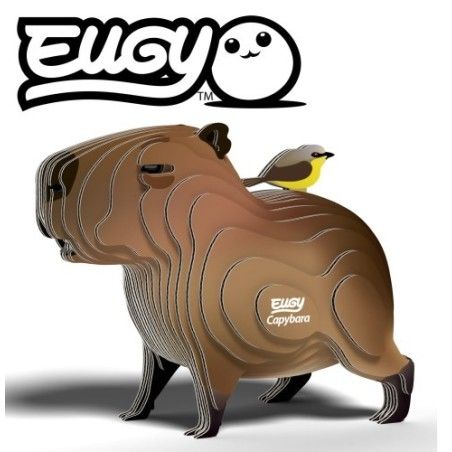 Eugy Kapibara Gryzoń . Eko Układanka 3D.
