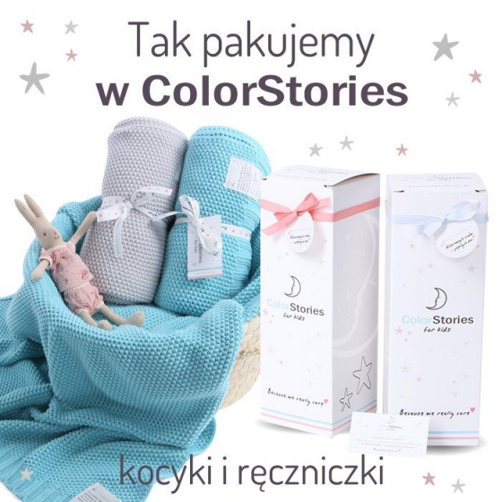 ColorStories - Kocyk CottonClassic S - chabrowy