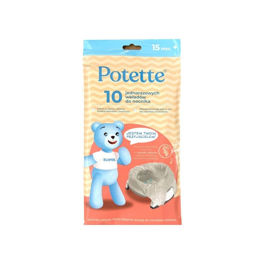 Potette Wkłady jednorazowe do Nocnika 10 szt.