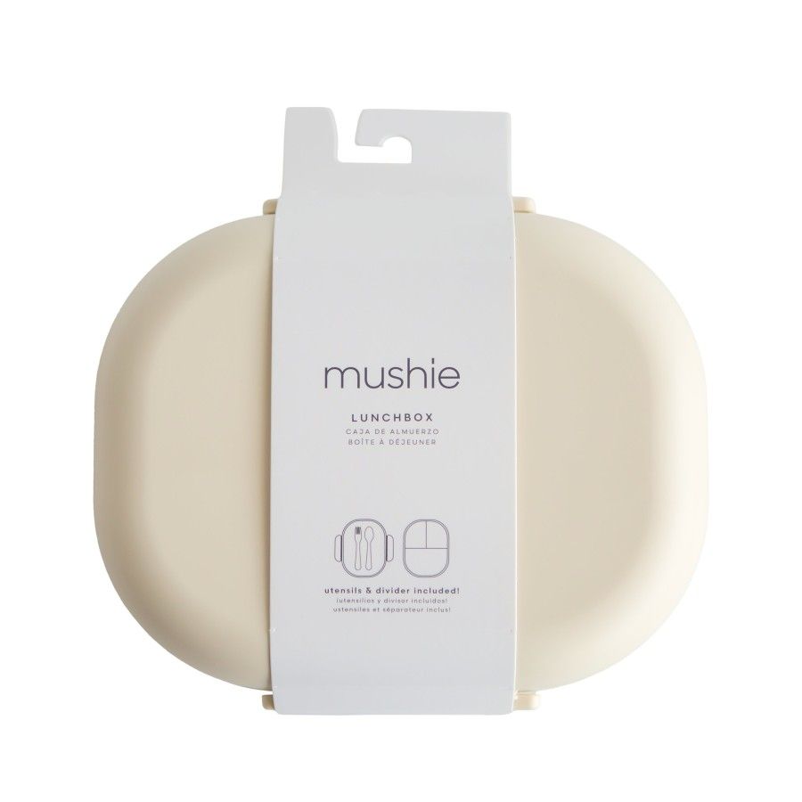 Mushie Lunchbox dla Dzieci Pojemnik na Jedzenie ze Sztućcami Ivor