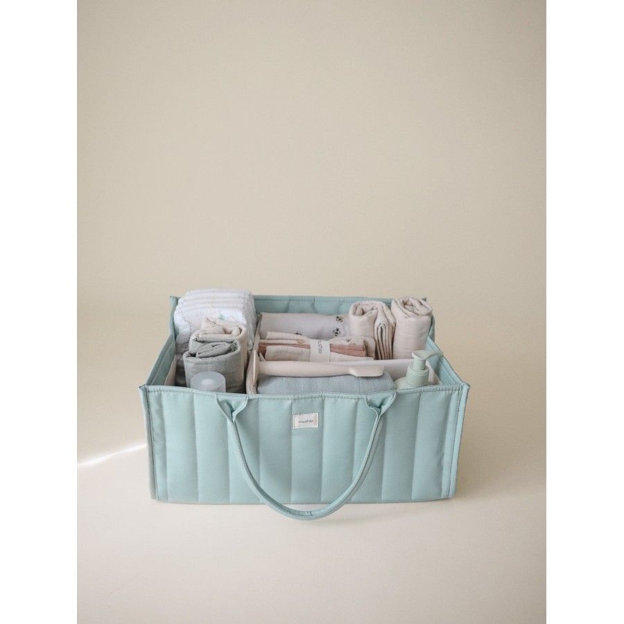 Mushie Organizer na pieluszki Roman Green