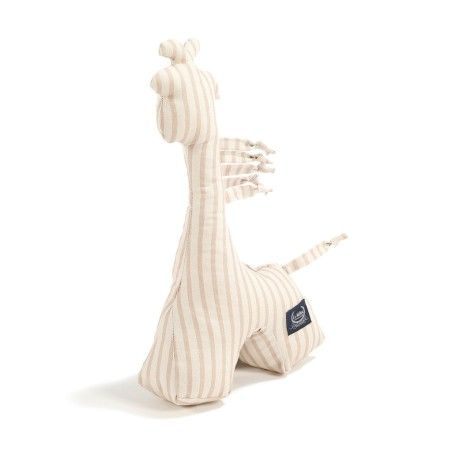 La Millou Grzechotka Żyrafka Bawełna STRIPES BEIGE