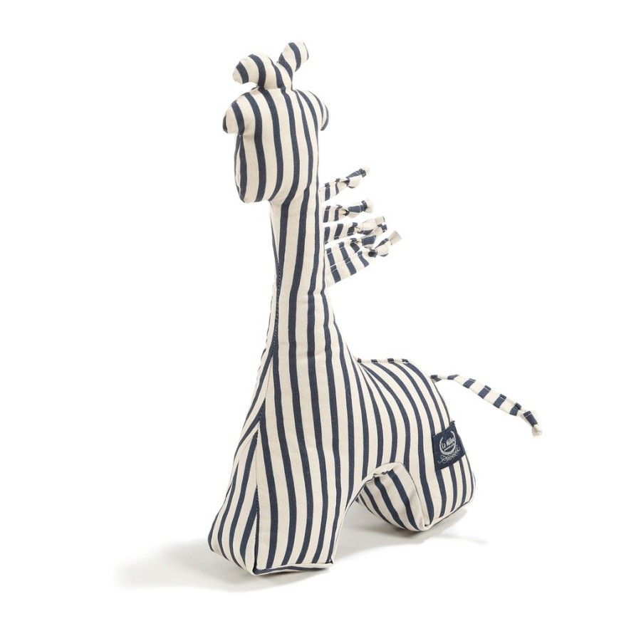 La Millou Grzechotka Żyrafka Bawełna STRIPES NAVY
