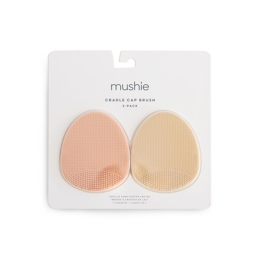Mushie Szczotka na Ciemieniuchę dla Niemowląt Blush / Shifting Sa