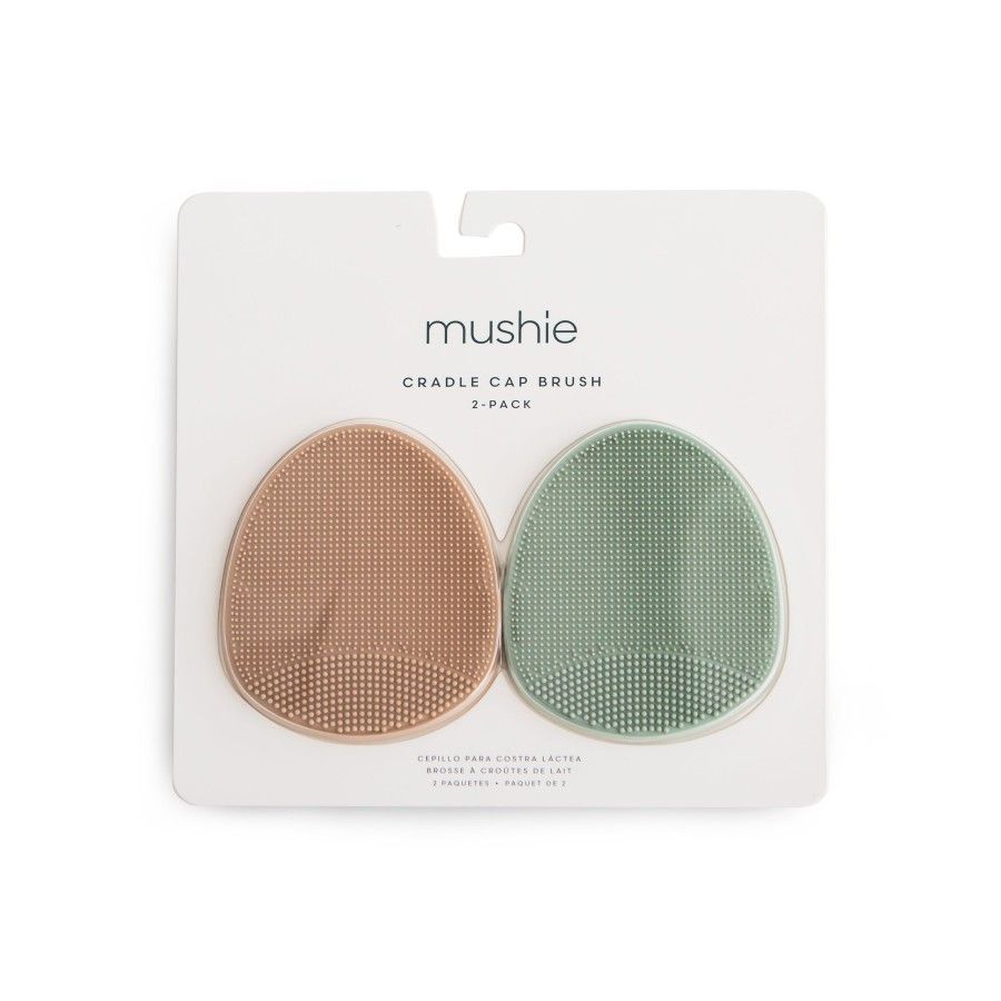 Mushie Szczotka na Ciemieniuchę dla Niemowląt Natural / Cambridge