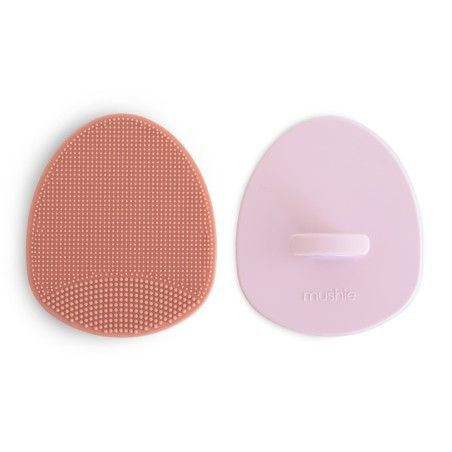 Mushie Szczotka na Ciemieniuchę dla Niemowląt Rose / Soft Lilac