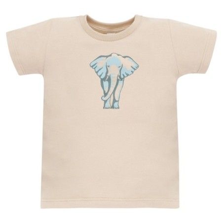 Pinokio T-shirt beżowy ze słoniem Safari 86