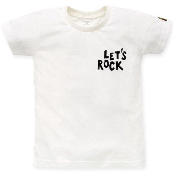 Pinokio T-shirt ecru LETS ROCK 104