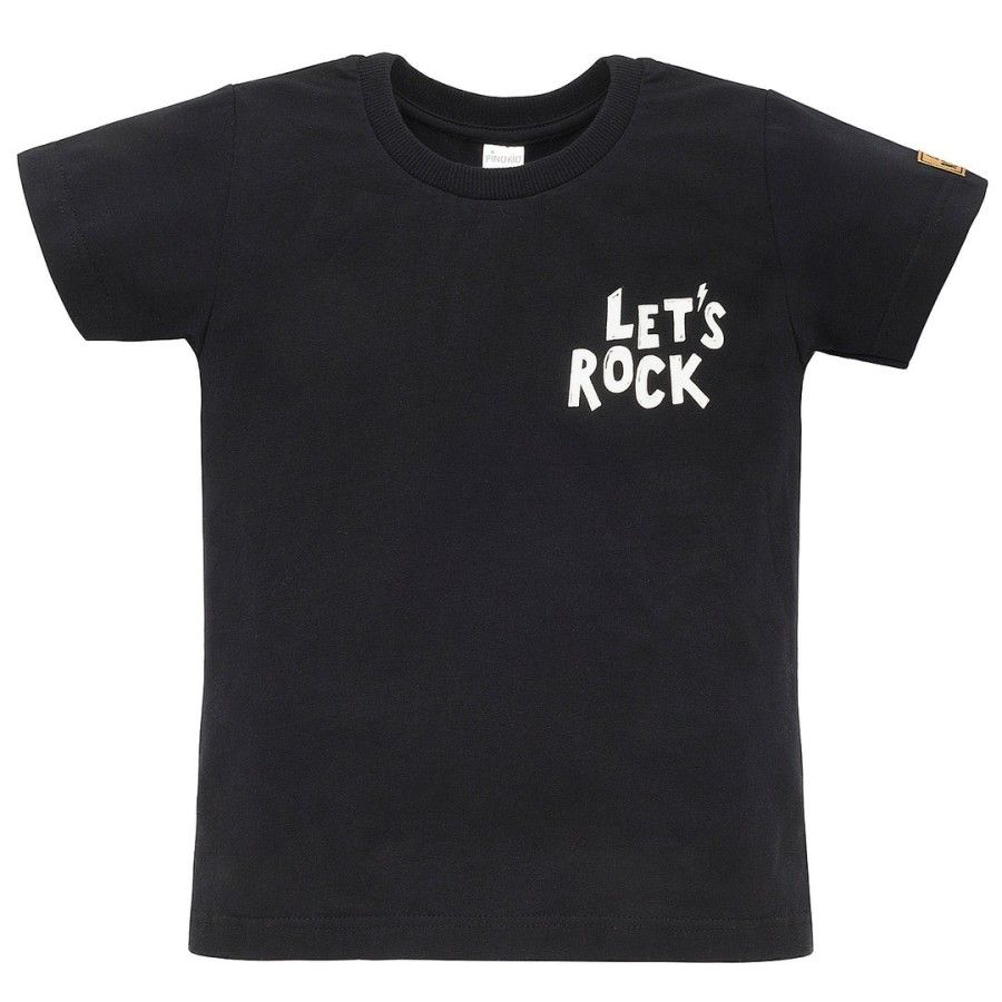 Pinokio T-shirt czarny LETS ROCK 104