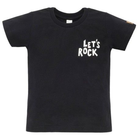 Pinokio T-shirt czarny LETS ROCK 104