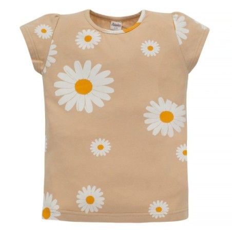 Pinokio Bluzka beżowa w stokrotki DAISY 98