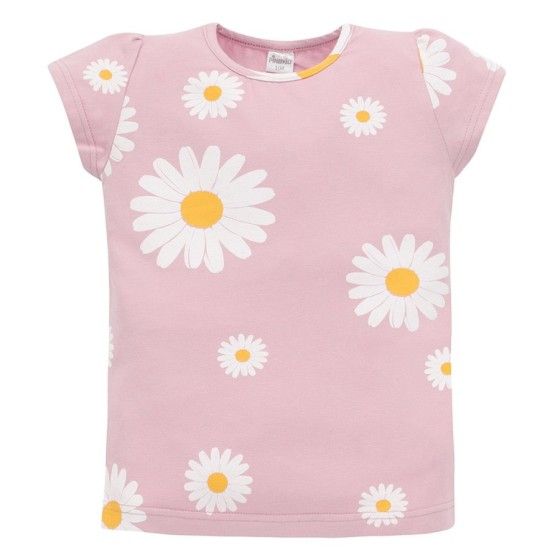 Pinokio Bluzka różowa w stokrotki DAISY 104