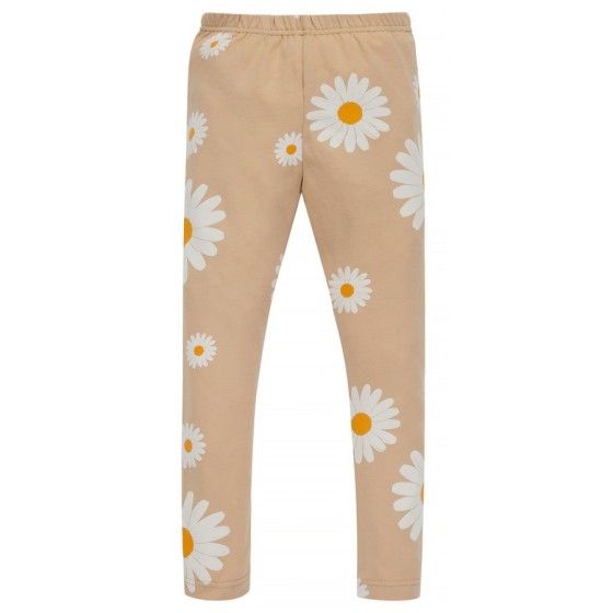 Pinokio Leginsy beżowe w stokrotki DAISY 98