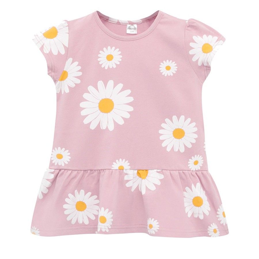 Pinokio Tunika różowa w stokrotki DAISY 80