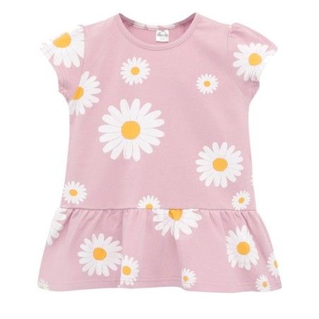 Pinokio Tunika różowa w stokrotki DAISY 80