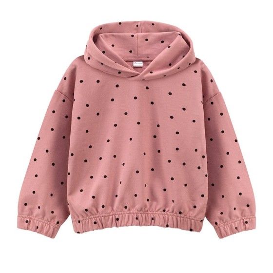 Pinokio BLUZA Z KAPTUREM TRES BIEN ROZ GROSZKI 104