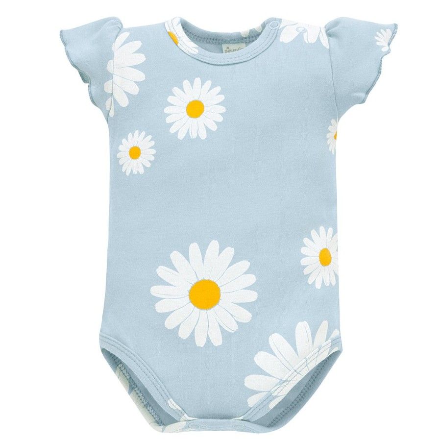 Pinokio Body przez głowę z krótkim rękawem niebieskie w stokrotki DAISY 62