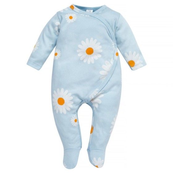 Pinokio Pajacyk niemowlęcy niebieski w stokrotki DAISY 56
