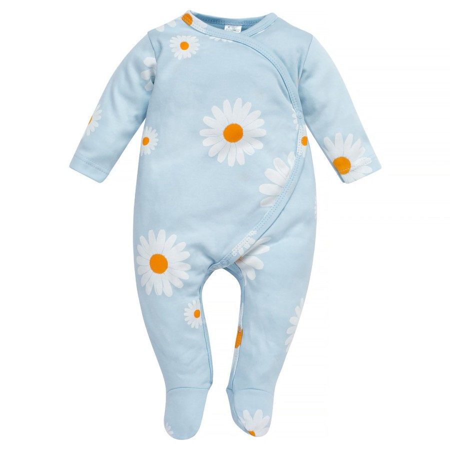 Pinokio Pajacyk niemowlęcy niebieski w stokrotki DAISY 56