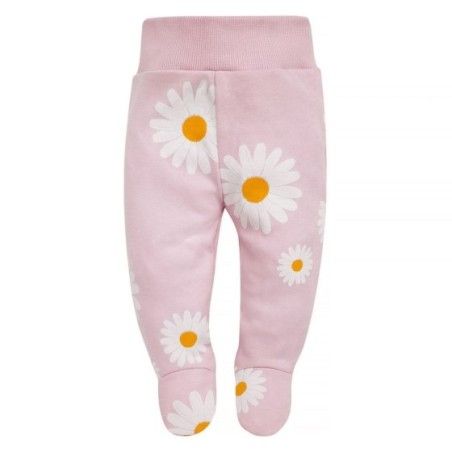 Pinokio Półśpiochy niemowlęce różowe w stokrotki DAISY 56