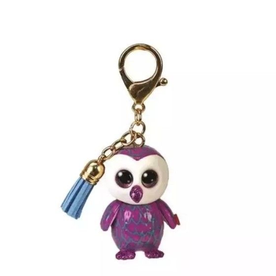 Ty Mini Boos Clip purpurowa sowa MOONLIGHT 8,5 cm