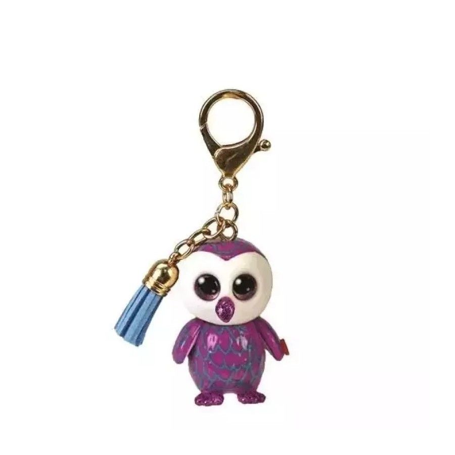Ty Mini Boos Clip purpurowa sowa MOONLIGHT 8,5 cm