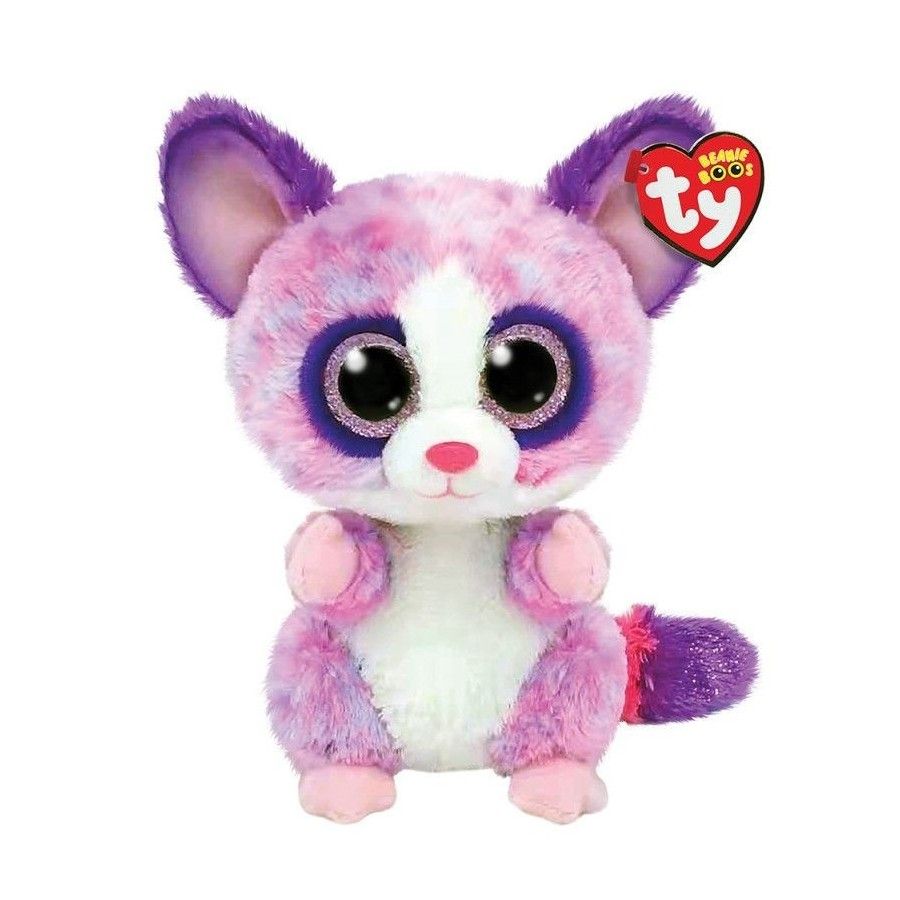 Ty Beanie Boos różowy lemur BECCA 15 cm
