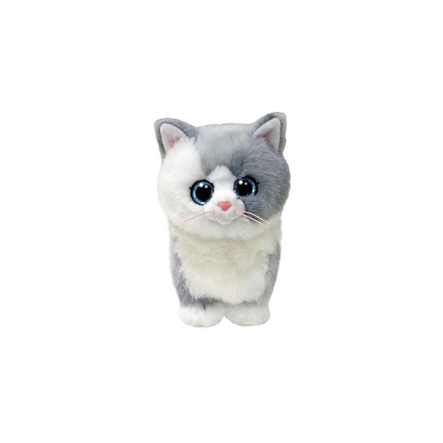 Ty BOOS szary kot FURLEY 15 cm