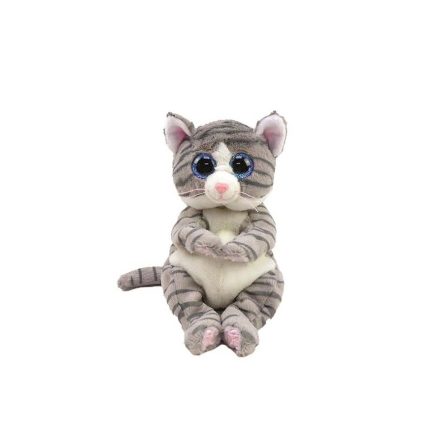 Ty Beanie Bellies szaro pręgowany kot MITZI 15 cm