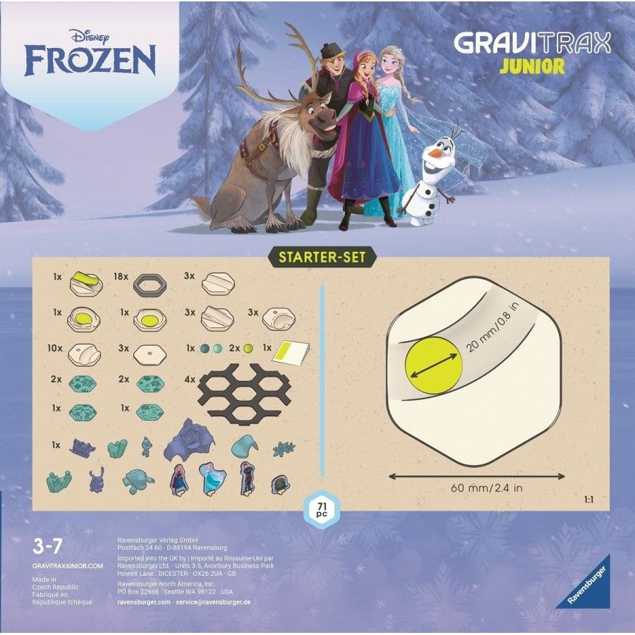 GraviTrax Junior Zestaw Startowy Kraina Lodu Frozen 71el.
