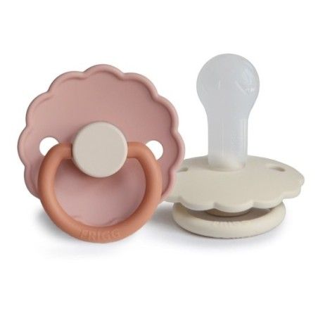 FRIGG Daisy Smoczek uspokajający 2-pak silikon 6-18m Biscuit / Cream
