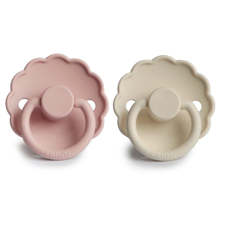 FRIGG Daisy Smoczek uspokajający 2-pak silikon 6-18m Blush / Cream