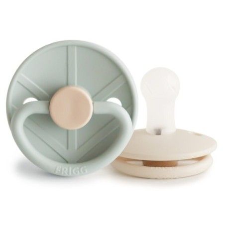 FRIGG Little Viking Smoczek uspokajający 2-pak silikon 0-6m Sage / Cream