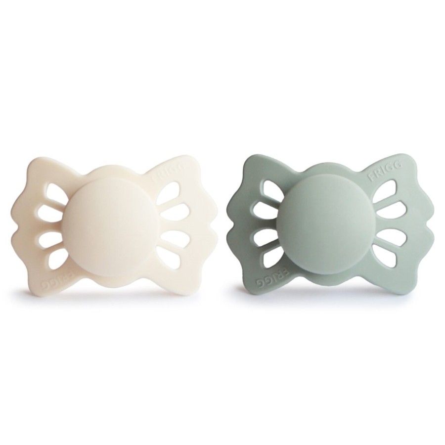 FRIGG Lucky Smoczek symetryczny 2-pak silikon 0-6m Cream / Sage