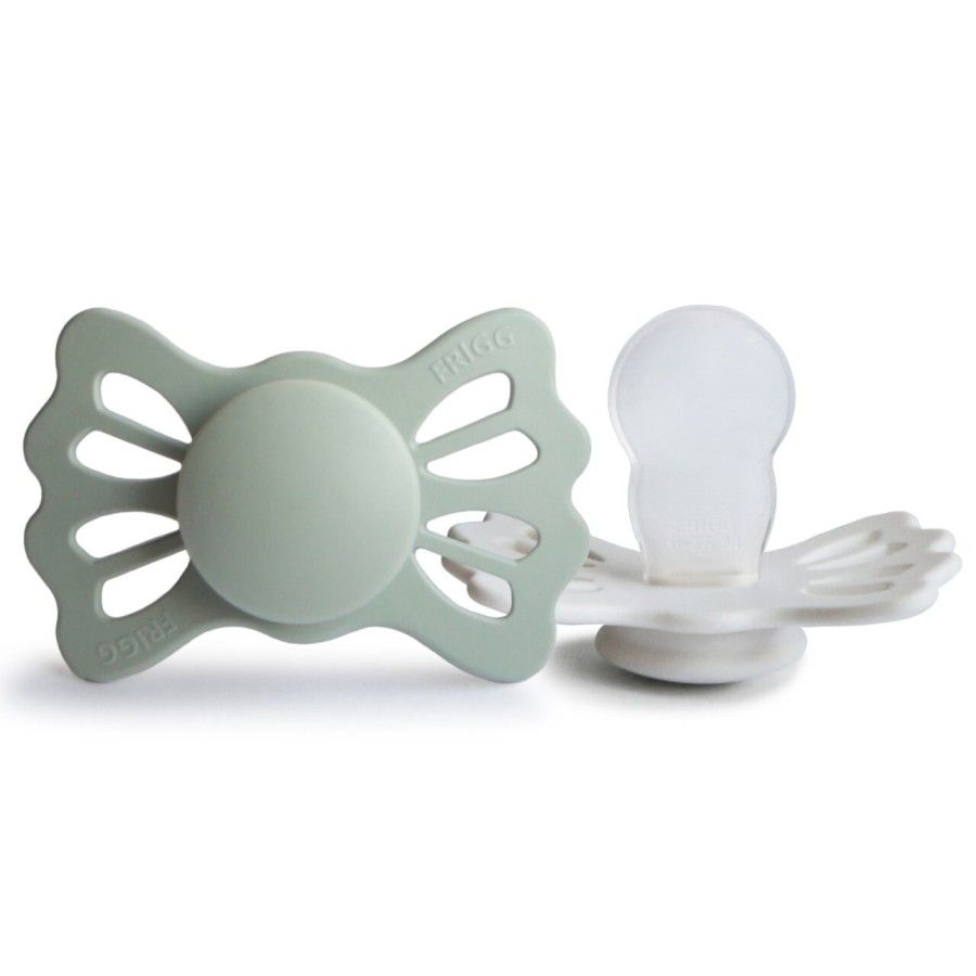 FRIGG Lucky Smoczek symetryczny 2-pak silikon 6-18m Sage / Silver Gray