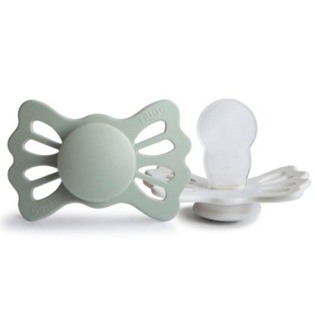 FRIGG Lucky Smoczek symetryczny 2-pak silikon 6-18m Sage / Silver Gray