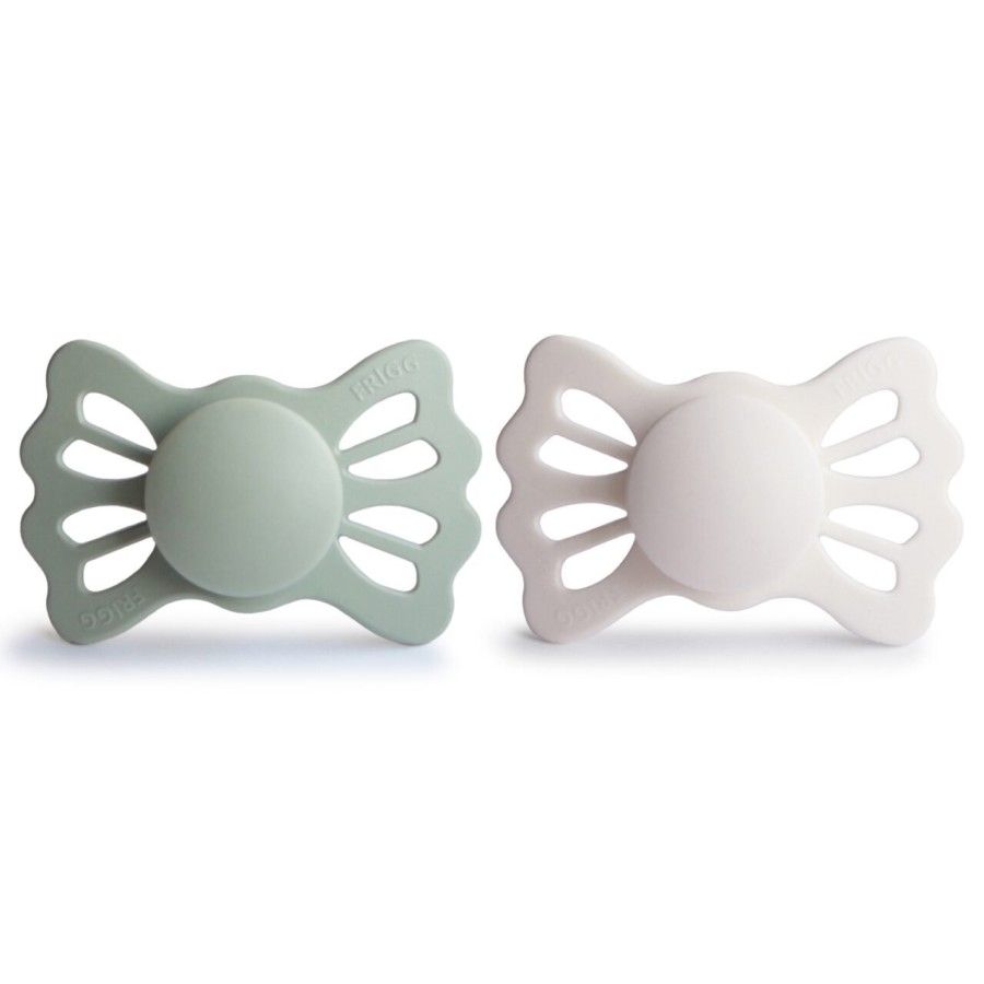FRIGG Lucky Smoczek symetryczny 2-pak silikon 6-18m Sage / Silver Gray