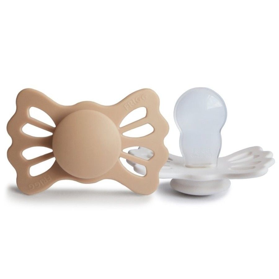 FRIGG Lucky Smoczek symetryczny 2-pak silikon 6-18m Silky Satin / Cream
