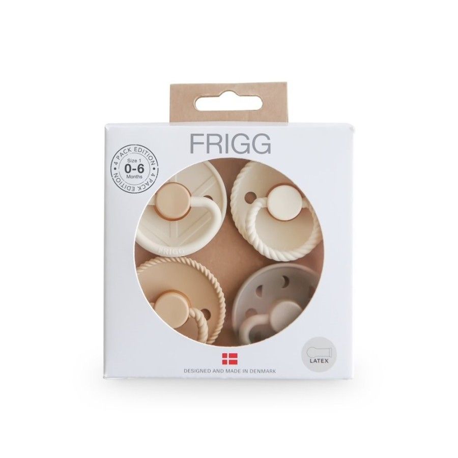 FRIGG Smoczki uspokajające zestaw 4 szt. kauczuk 0-6m Crystal Sparkle