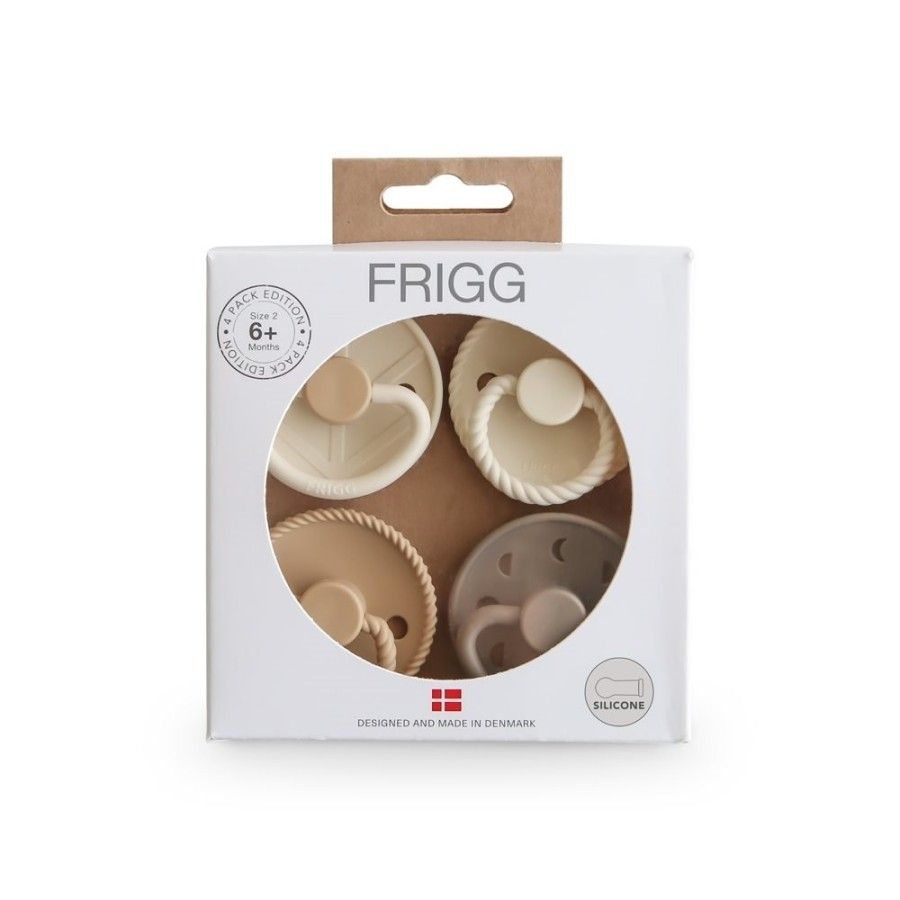 FRIGG Smoczki uspokajające zestaw 4 szt. silikon 6-18m Crystal Sparkle
