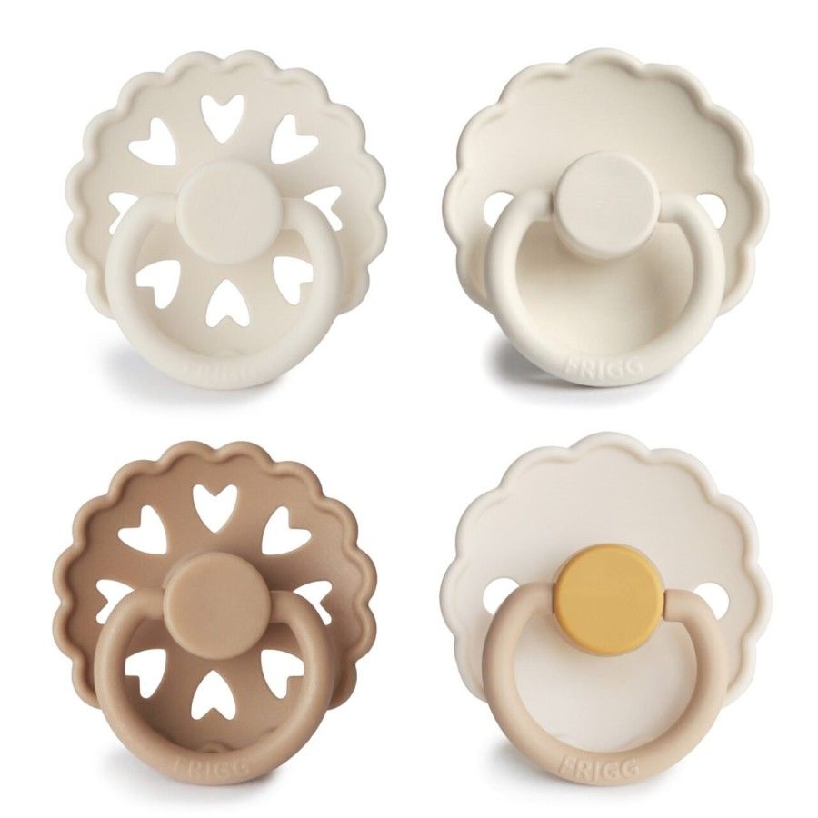 FRIGG Smoczki uspokajające zestaw 4 szt. kauczuk 6-18m Snowflake Dream