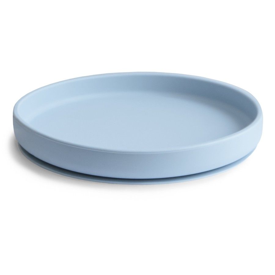 Mushie Talerzyk Silikonowy  z Przyssawką Powder Blue
